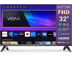 ANTTEQ L32-AVF3.N1 - Full-HD Smart TV – 32 Inch (81 cm) – VIDAA - Triple Tuner