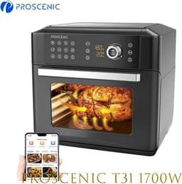 AirFryer XXL - Air Fryer - Heteluchtfriteuse - App control - Oven - Rotisserie - Dehydrator - Touch Screen - Turbo functie - 12 in 1 - 1700 watt - Zwart — thumbnail 2