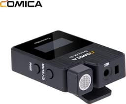Comica BoomX-D D2 draadloze microfoon-set met 2 zenders en ontvanger — Geschikt voor o.a. Canon, Nikon, Fujifilm, Sony, Panasonic camera en smartphone — Plug & Play interview microfoon — Draadloos bereik tot 50 meter — Complete set — Zwart — thumbnail 3