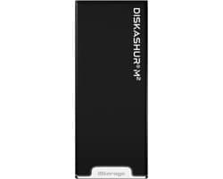iStorage diskAshur M2 - externe harde schijf - M2 SSD - 120 GB - USB - 256-bit - Zwart