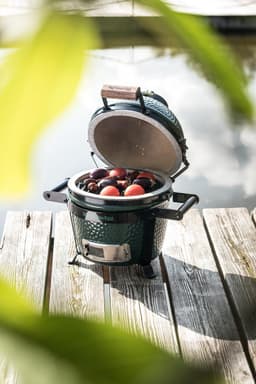 Big Green Egg Houtskoolbarbecue Mini - Grilloppervlak 25 Ø cm - Komado - Groen — thumbnail 5