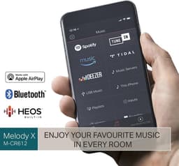 Marantz - MCR612 - HiFi Systeem met DAB+ radio, CD-Speler, HEOS® Built-In, Bluetooth en 4 Digitale Ingangen - Zilver/Goud — thumbnail 4