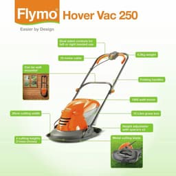 Flymo Hover Vac 250 25cm Collect Grasmaaier - 1400W — thumbnail 2