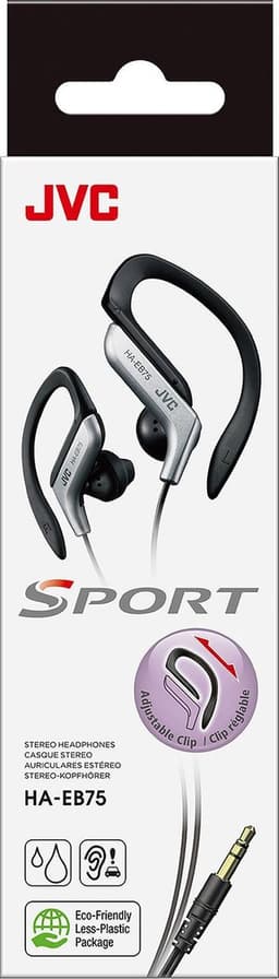 JVC HA-EB75-S - Sport Clip hoofdtelefoon - Zilver — thumbnail 2