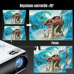Nexvo® Mini beamers - Projector - Mini beamer - Wit/Black -‎ 21cm x 10cm x 10cm — thumbnail 2