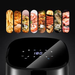 Nexvo® Mini airfryer - Airfryer - Airfryer klein - Zwart - ‎26cm x 30cm x 35cm — thumbnail 5