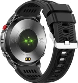 Knobbout 1.46” Scherm (3.7cm) GPS Outdoor Smartwatch – 6 Satelliet Positionering - Kompas & Hoogtemeter -LED-zaklamp - Hartslag & SpO₂, 30 m Waterdicht - 540mAh Batterij, Bluetooth 5.3- Zwart — thumbnail 4