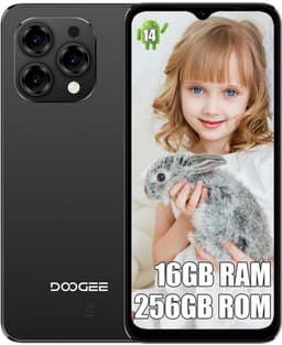 DOOGEE N55 Pro Smartphone - 16 GB RAM + 256 GB ROM - 6,56 inch 90Hz - 4G Dual SIM - 5150mAh - GPS - Widevine L1 - Zwart — thumbnail 1