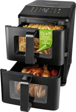 GourmetMaxx 19129 Airfryer 10 l Anti-aanbaklaag, BPA-vrij, CoolTouch-behuizing, Digitale timer, Grillfunctie, Hetelucht — thumbnail 1