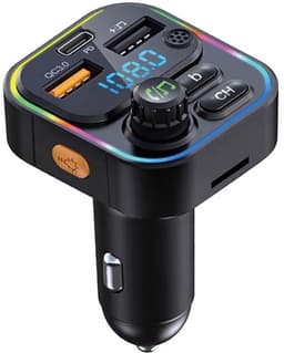 Mexhive® FM Transmitter Bluetooth Auto – Handsfree Carkit – USB-C 22.5W Snellader – Bluetooth 5.3 – MicroSD – 12V/24V — thumbnail 1