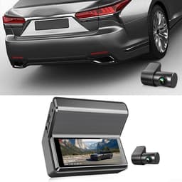 3,75 inch dashcam met dubbele opname, wifi, 2K + 1080p HD-video en bewegingsdetectie voor montage op de voorruit — thumbnail 2