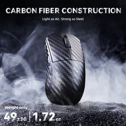 Attack Shark R11 Ultra Draadloze Gaming Muis - Carbon Fiber 49g - 8K Polling Rate - PAW3950MAX Sensor - Oplaadbaar - Carbon — thumbnail 2