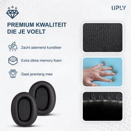 Set Oorkussens voor Sony Koptelefoon - WH-CH700N Oorkussen - WH-CH700N - Kunstleer met Traagschuim — thumbnail 5
