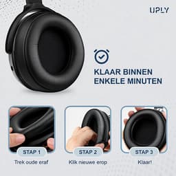 Set Oorkussens voor Corsair Koptelefoon - Virtuoso RGB Wireless Oorkussen - RGB Wireless/XT/SE Gaming - Kunstleer met Traagschuim — thumbnail 4