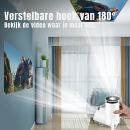 Core® Draagbare beamer - Beamer - Projector - Mini Beamer - Wit - ‎‎22cm x 14cm x 12cm — thumbnail 5