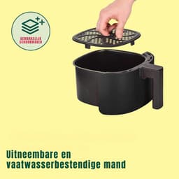 Florixa® Mini airfryer - Airfryer - Airfryer klein - Blauw - 23cm x 29cm x 30cm — thumbnail 3