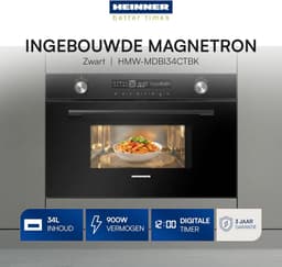 Inbouw Magnetronoven met Grill en Hetelucht Functie (34L, 900W) — thumbnail 3