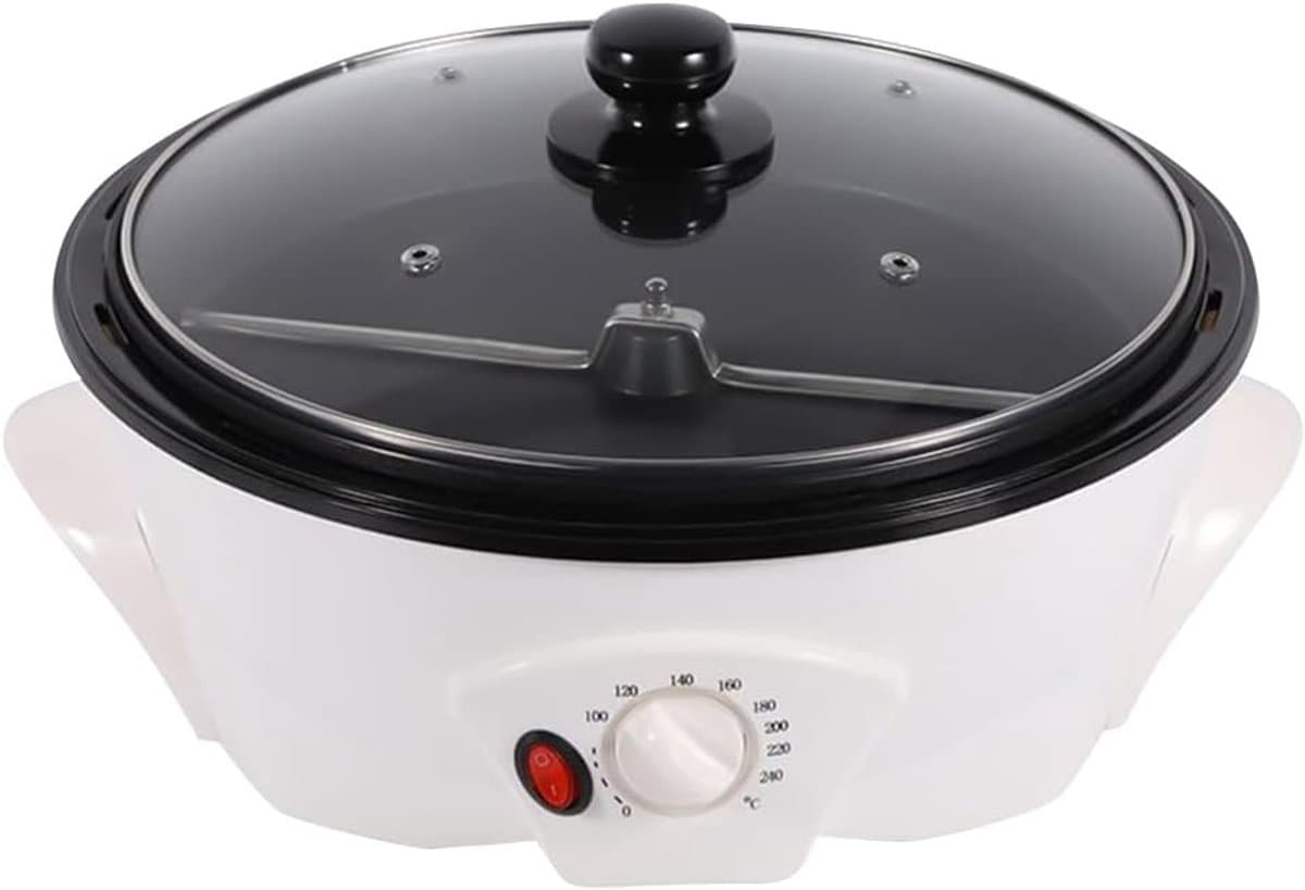 Elektrische Koffiebrander - Thuis Branden - Verse Koffie Maken - Grote Capaciteit 1500g - 34cm Breed - Zwart — afbeelding 1