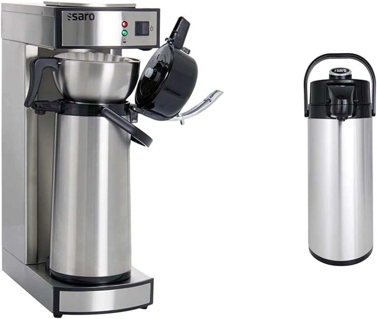 Professioneel Thermos Koffiezetapparaat met Mandfilter en Serveerkan (2.2 Liter) — afbeelding 1