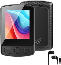 Bluetooth 5-2 MP3 Speler Met Clip - 1-8 Inch TFT Kleurenscherm - 32GB Geheugen Uitbreidbaar Tot 128GB - Met Ingebouwde Luidspreker En FM Radio - Sport Muziekspeler Met Koptelefoon - Voor Hardlopen Fitness Reizen En Dagelijks Gebruik — thumbnail 1