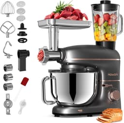 Keukenmachine - Mixer - Bakken en Koken - 1500 Watt Kracht - 10 Liter Kom - Donkergrijs — thumbnail 1