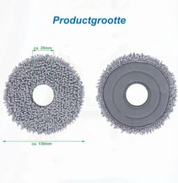 RedPine Wasbare Dweildoeken geschikt voor Roborock Qrevo serie dweilpads vervanging — thumbnail 2