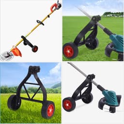 Vervangend Maaiwiel – Universeel Trolleywiel voor Grasmaaier & Tuin – 35 cm Stevig Rubber & IJzer – Slijtvast & Stil – Zwart — thumbnail 3