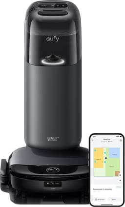 eufy Clean S1 HydroJet Robot Stofzuiger met Moppfunctie - All-in-one Station - Revolutionair Reinigingssysteem - Altijd Schone Mop - Auto Lift Mop - Slimme Obstakeldetectie - Voor Huisdierharen. — thumbnail 1