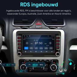 Junsun linux Draadloze CarPlay & Andriod Auto Autoradio Geschikt Voor VW GOLF 5 6 Passat B6 B7 EOS Touran Tiguan Polo 9N Jetta MK4 Caddy Accessoires , Bluetooth, GPS Navi, 7-inch Touchscreen, AirPlay, Stuurwielbediening, WiFi, USB, RDS, Plug & Play — thumbnail 3
