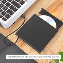 Externe Schijf - Draagbare Lezer - Film Kijken - Lezen Schrijven VCD - 14.5cm Breed - Zwart — thumbnail 3