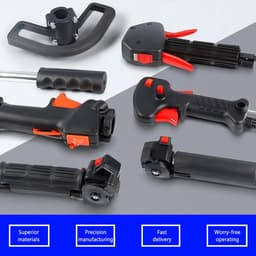 Grasmaaier Hendel - Startmechanisme Handvat - Parkonderhoud Tuinwerk - Ergonomische Antislip Grip - 35 cm Lengte - Zwart Wit — thumbnail 5