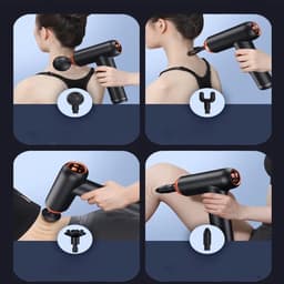 Delightness Massage Gun - Massagepistool - Massage Apparaat - 99 Versnellingen - Elektrische Massagetool - Ontspanning - Zwart — thumbnail 2