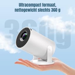 SVN® Draagbare beamer - Beamer - Projector - Mini Beamer - Wit- 14cm x 7cm x 9cm — thumbnail 5