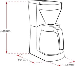 NBAP® Koffiezetapparaat met Thermoskan - Koffiemachines - Zwart — thumbnail 2