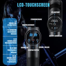 SCH® Massage Gun Professioneel - Massage Gun - Zwart - 28cm x 24cm x 7cm — thumbnail 4