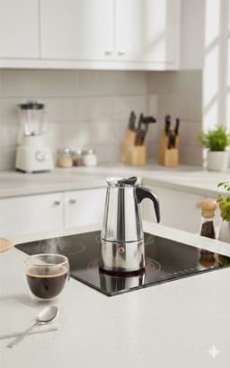 Cheffinger Koffie Percolator - Zilver - 6 Kopjes - Inductie — thumbnail 3