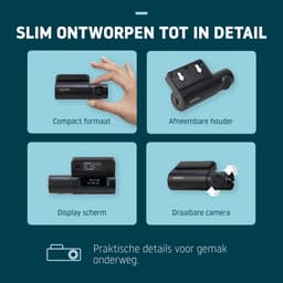 Nordväl DC101-2K Dashcam – 2K QHD – Wifi – GPS – Parkeermodus – Nachtzicht – Super compact – Auto camera - Dashcam voor auto — thumbnail 3
