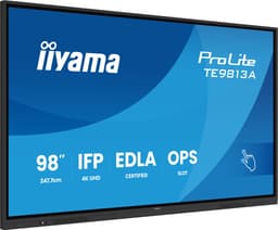 iiyama TE9813A-B2AG beeldkrant Kiosk-ontwerp 2,48 m (97.5") Wifi 500 cd/m² 4K Ultra HD Zwart Touchscreen Type processor Android 24/7 — thumbnail 1