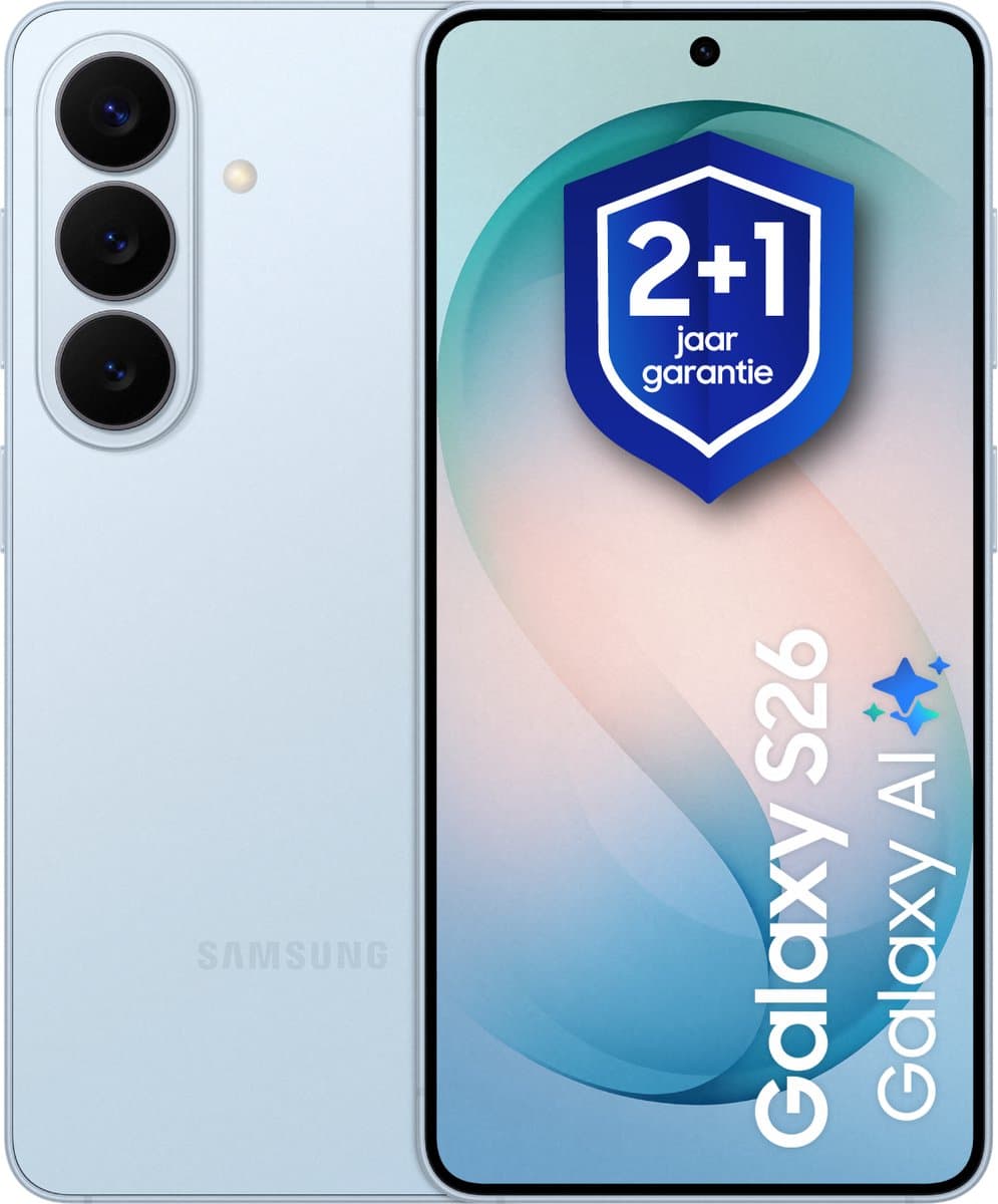 Samsung Galaxy S26 - Smartphone - 256GB - Sky Blue + 1 jaar extra garantie — afbeelding 1