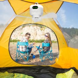 House of Balance AirFlow Pro - Plafondventilator Draagbaar - 8000mAh - Afstandsbediening - LED Verlichting - Ventilator Draadloos - Tent Camping Camper Ventilator — thumbnail 3