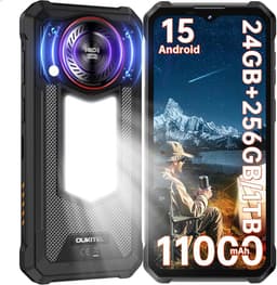 Robuuste Smartphone OUKITEL WP53 Pro - 24GB RAM - 128GB ROM - 11000 mAh 18W - 6,52 inch HD+ scherm - IP68/IP69K Outdoor onbreekbare Telefoon - Dual SIM 4G - Android 15 - 50MP Camera - Luidspreker 128 dB - Zwart — thumbnail 1