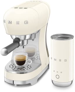 SMEG ECF12CREU Espressomachine Set – Melkopschuimer – 15 bar – Crème – 50’s Style — thumbnail 2
