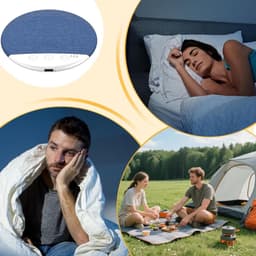 Slaapsprekers - kussenspeaker - Slaapgeluidsspeaker - muziek bij het kussen - timer voor uitschakelen - lichte muziek - witte ruis - Bluetooth - verbinding - slaapondersteuner - speaker onder het kussen - geschikt voor rustige nachten — thumbnail 3