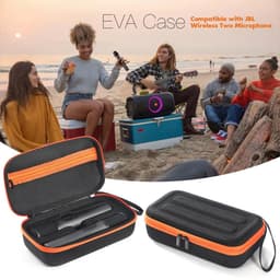 Kraftverdia® EVA Draagbare Opbergtas Voor JBL PartyBox Draadloze Microfoon Oplaadbare Microfoons Reistas Beschermhoes Cover Organizer Box Draagtas Shell Skin — thumbnail 4