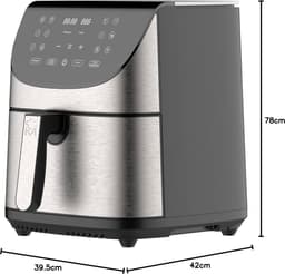 Heteluchtfriteuse 7 Liter XXL met 1700W Vermogen en LED Touchscreen — thumbnail 5