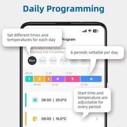 Programmeerbare Slimme Thermostaat voor CV-ketel met Wifi en Spraakbesturing — thumbnail 5
