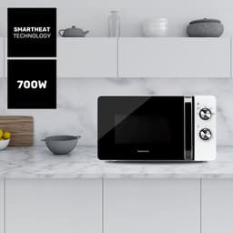 Compacte Magnetron 20 Liter - 700W - 5 Vermogensstanden & Ontdooifunctie - Wit — thumbnail 3