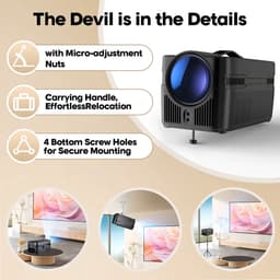Ultra Short Throw Projector 1080P Full HD – 900ANSI, Android Smart, Auto Focus, WiFi6 & Bluetooth — thumbnail 4