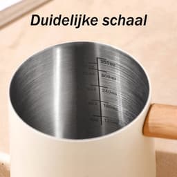 1 stuk - Koffiezetapparaat - Roestvrij staal - Filterkoffiezetapparaat - Gegradueerd - Smalle tuit - Koffieapparatuur - Klein filterkoffiezetapparaat - Geschikt voor het zetten van koffie - 350 ml - Wit — thumbnail 2