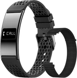 WizBay Premium Select® Smart Bracelet 2026 - Ultradun 2,8 mm - Hartslag en SpO2 - Slaapmonitor - 5ATM Waterdicht - Fitness Tracker - IPS Screen - Android en iOS - Zwart - Siliconen Band en Gewoven Siliconen Band — thumbnail 1